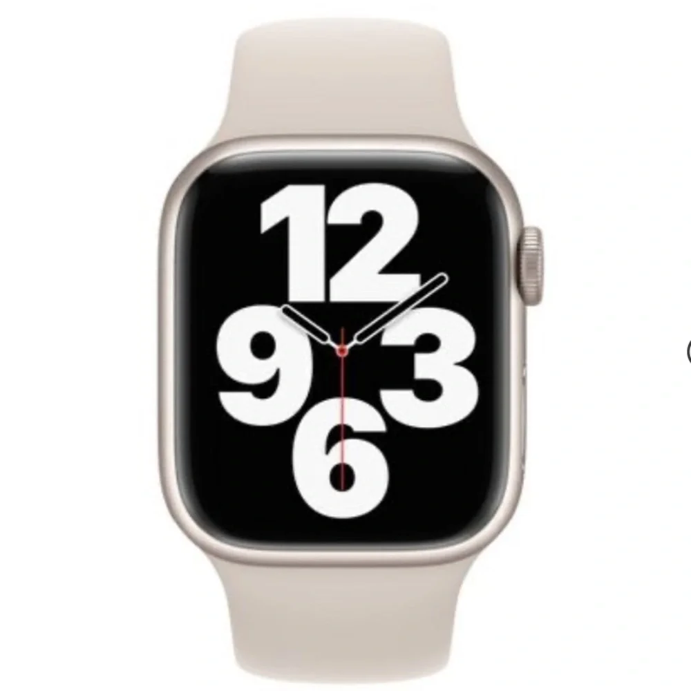 Apple Watch grey silicone wristband